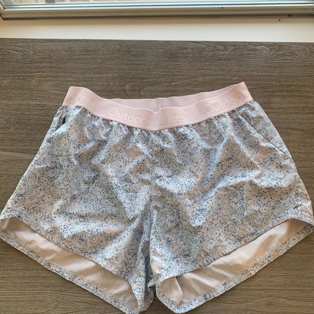 Light Pink Outdoor Voices Relay Shorts